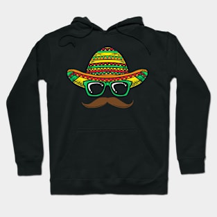 Sombrero Face Cinco De Mayo Hoodie